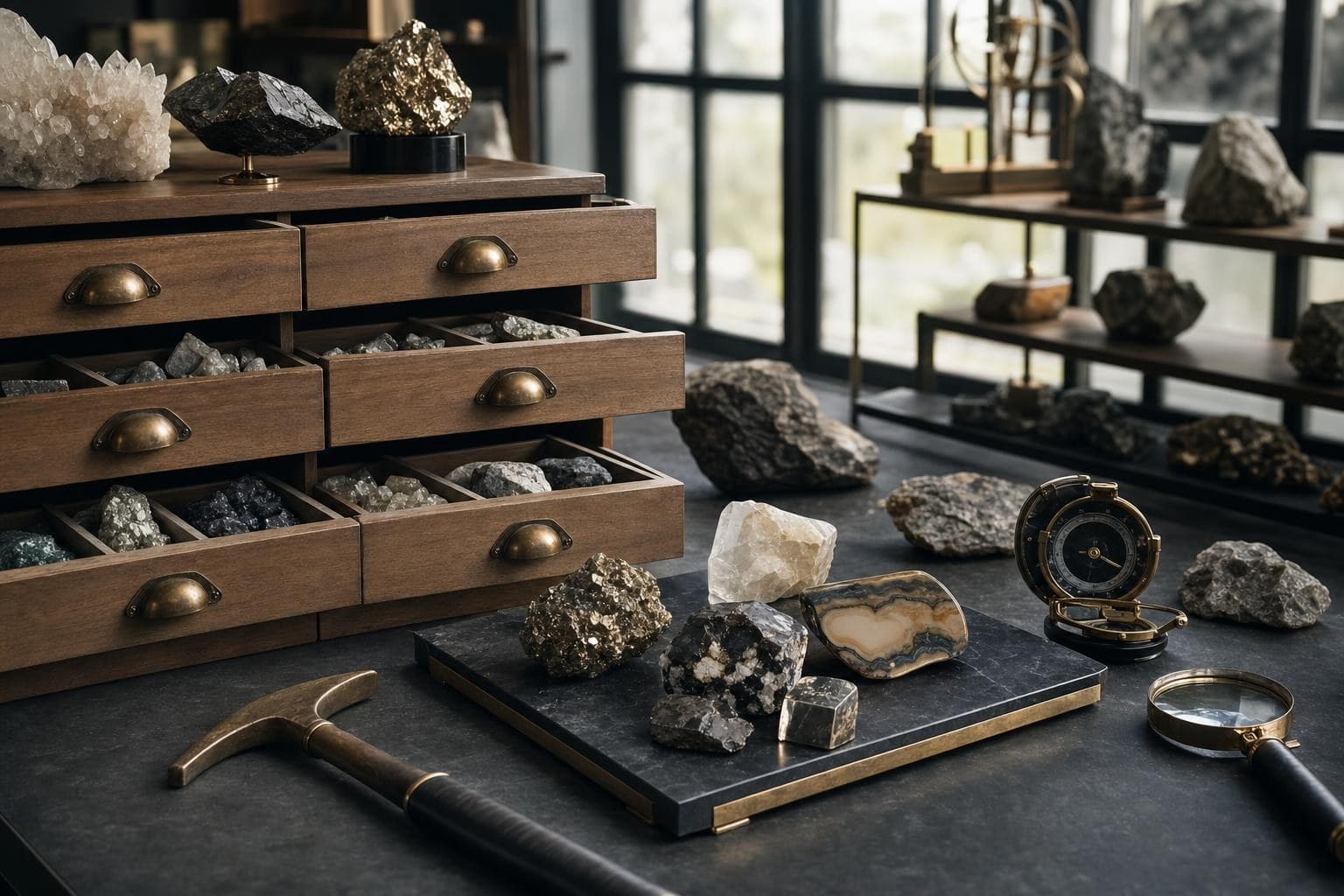 Geology laboratory equipment