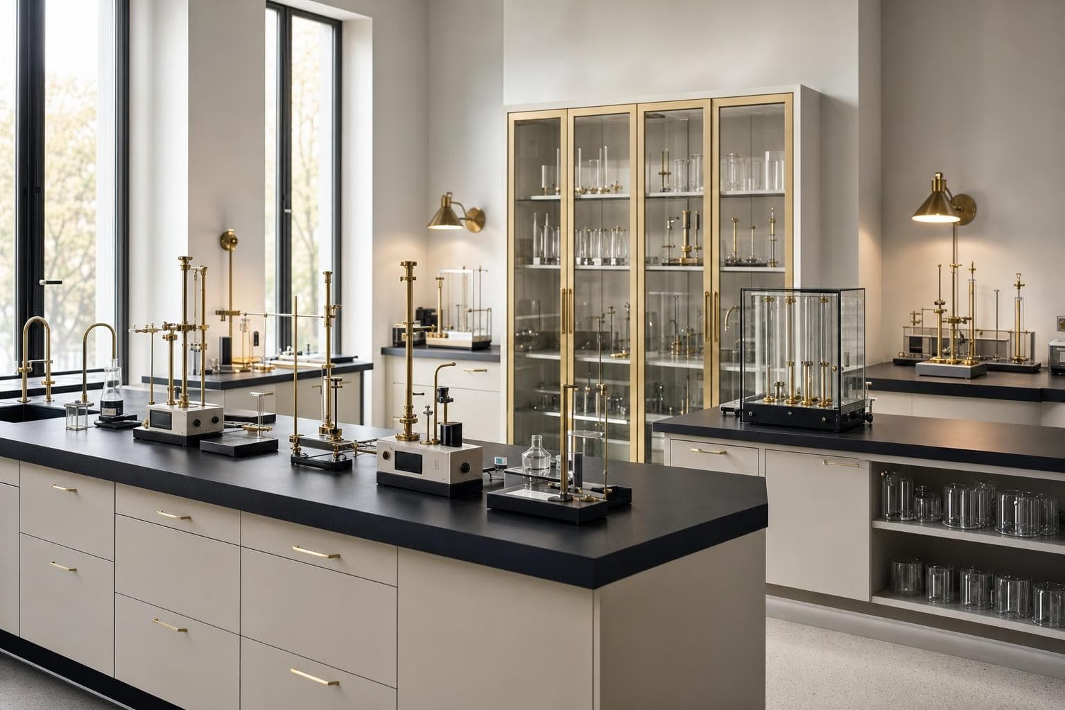 A completed, commissioned laboratory ready for teaching